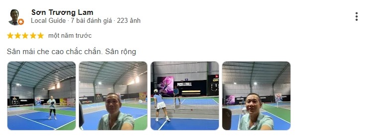 Đánh giá của người chơi tại sân Pickleball Icons