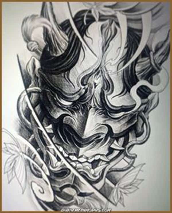 Hình xăm Tattoo Oni