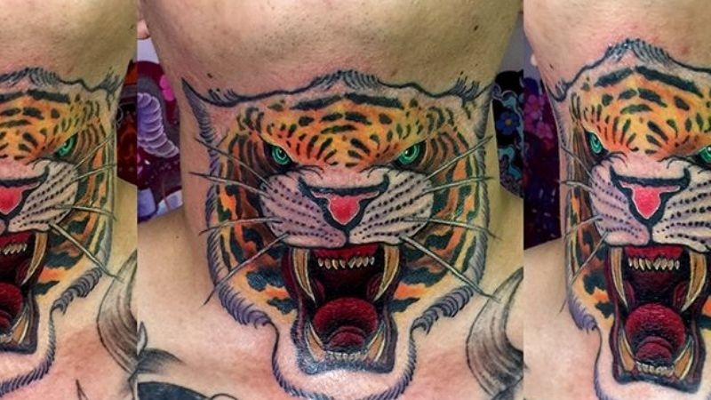 Hình xăm hổ đẹp mắt