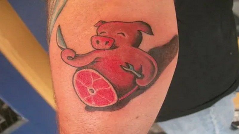 Kiểu xăm hình heo độc đáo