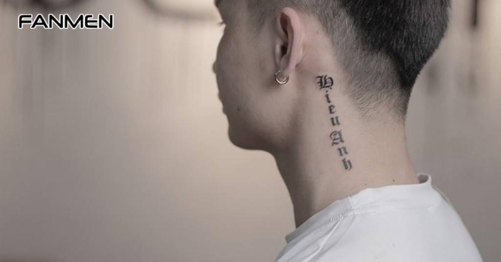 Ý nghĩa của hình xăm chữ ở cổ cho nam