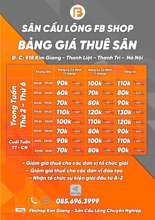 Sân Cầu Lông Kim Giang: Điểm Hẹn Lý Tưởng Cho Người Chơi Tại Hà Nội 5 4714768911221082196066706103413176084266826305n
