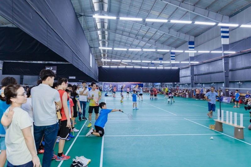 Be Badminton là sân cầu lông lớn nhất Gò Vấp.