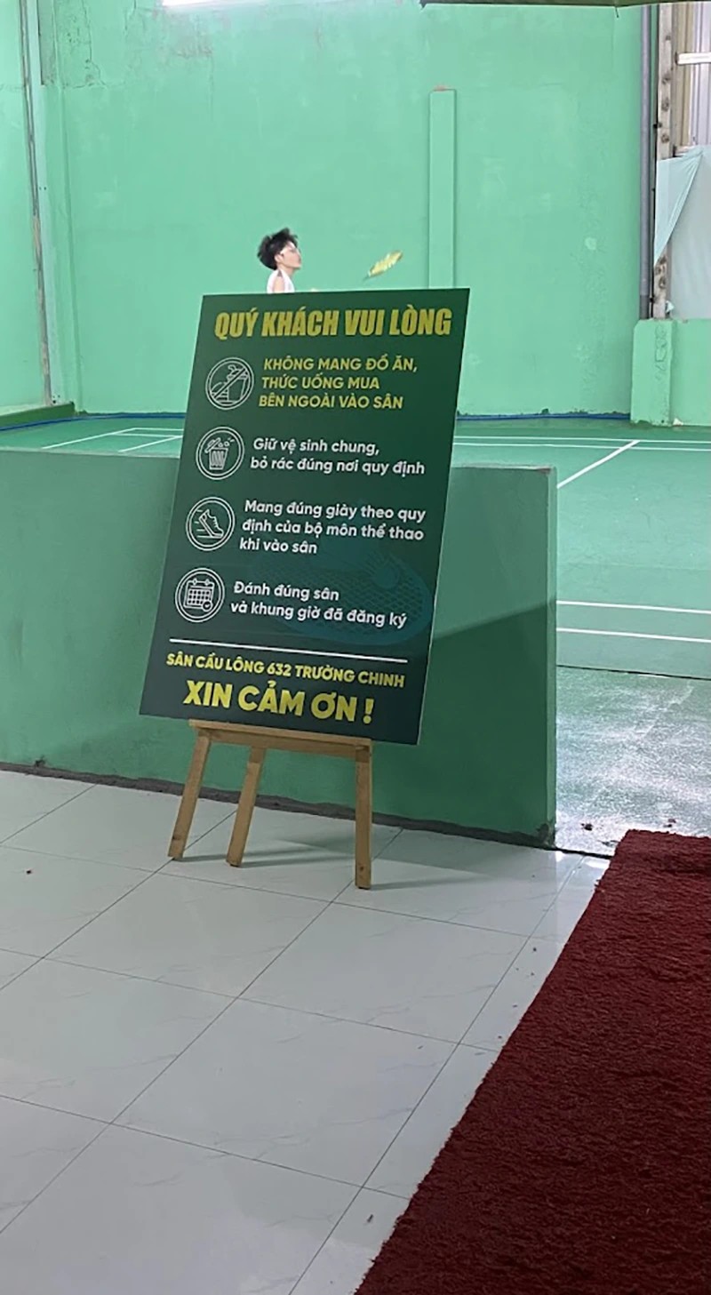 sân cầu lông 632 Trường Chinh