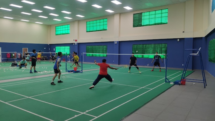 Sân cầu lông Bắc Hải có mặt gỗ cao cấp