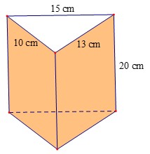 Diện tích xung quanh và thể tích của hình lăng trụ đứng tam giác, lăng trụ đứng tứ giác lớp 7 (Lý thuyết Toán 7 Chân trời sáng tạo) (ảnh 4)