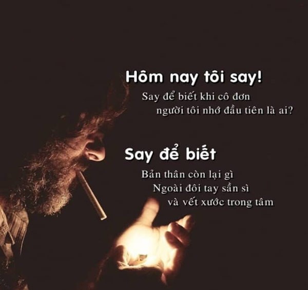 Stt về say rượu và tình yêu
