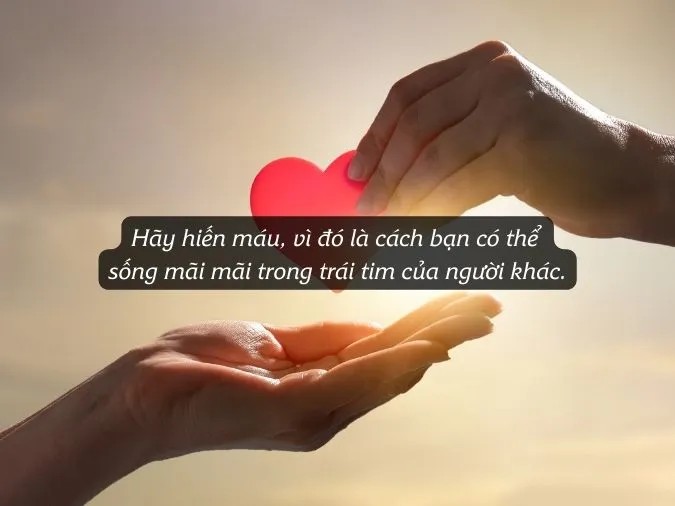 Hình ảnh minh họa giọt máu tượng trưng cho sự sống và hy vọng