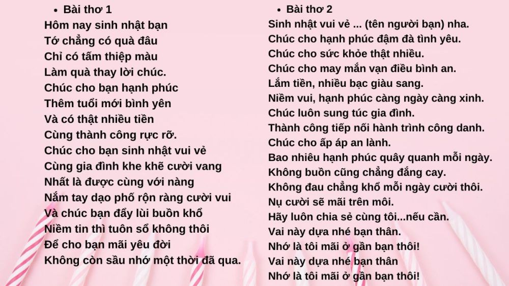 Thơ chúc mừng sinh nhật 1