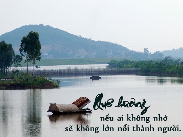 Khung cảnh làng quê thanh bình