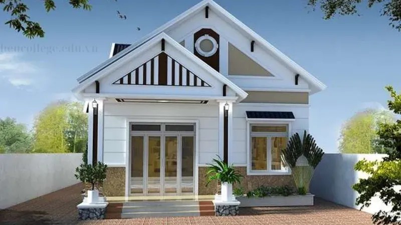 Căn nhà mới với không gian rộng rãi, thoáng đãng